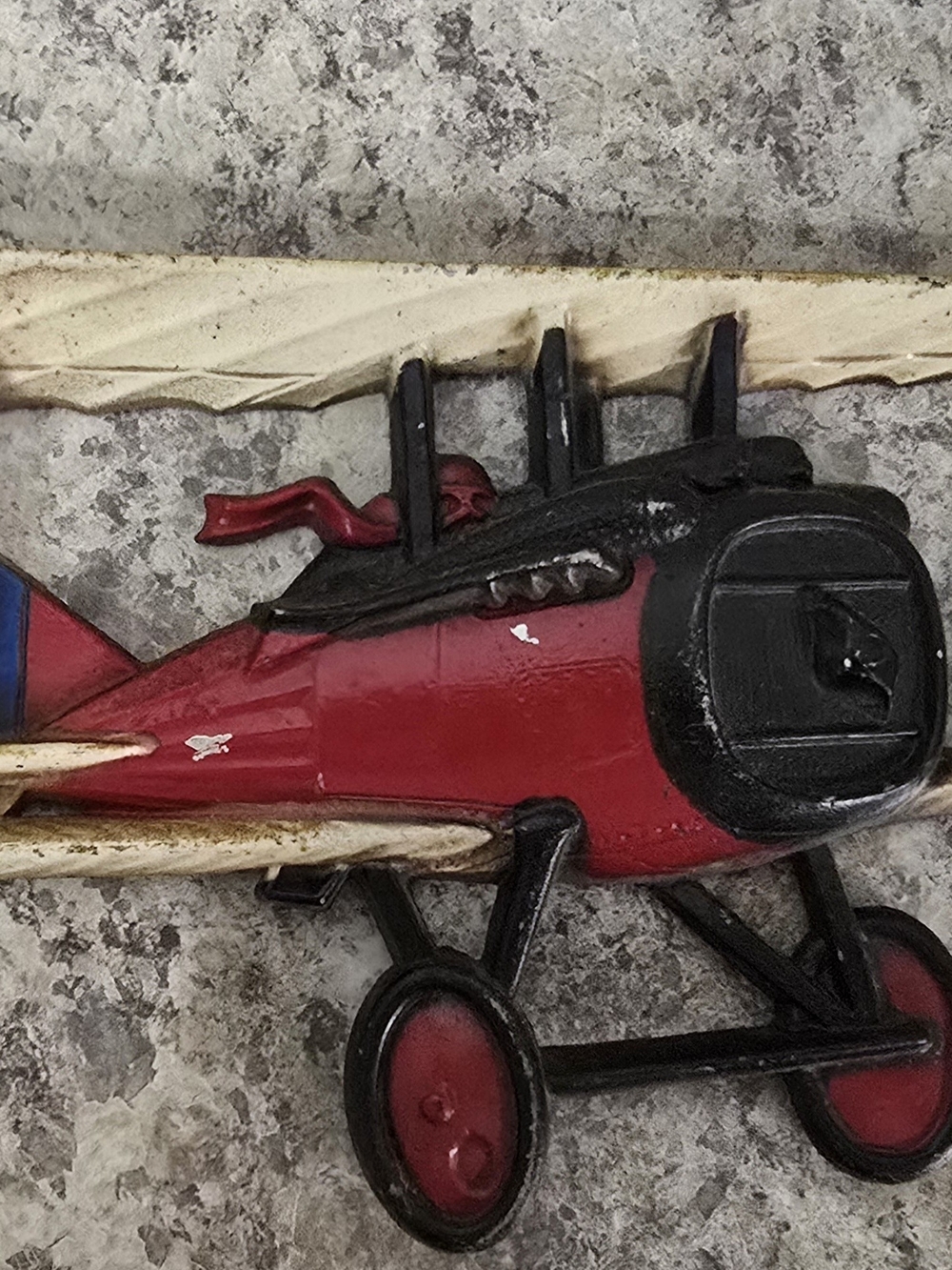 Vintage 1975 Homco WW1 Airplane Wall Hangning